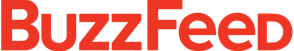 Buzzfeed logo in red text