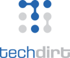 Tech Dirt logo in blue and gray text
